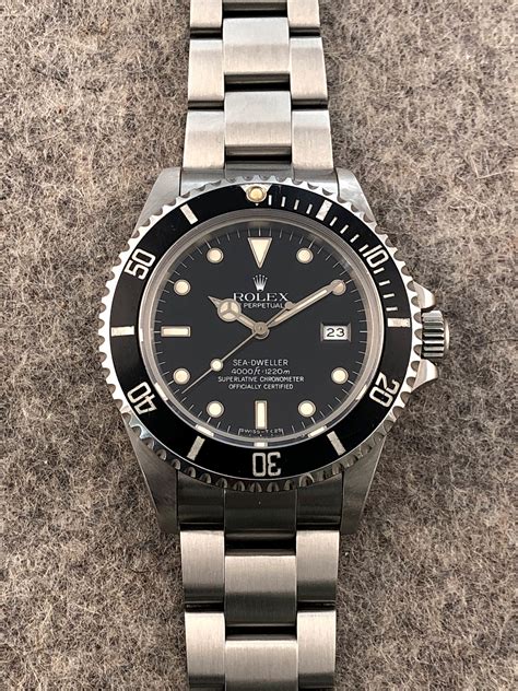 lunetta rolex sea dweller 16600|rolex sea dweller triple 6.